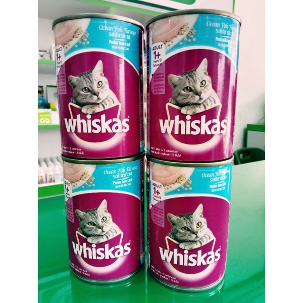 Whiskas kaleng oceanfish 400gr/ makanan kucing basah kaleng