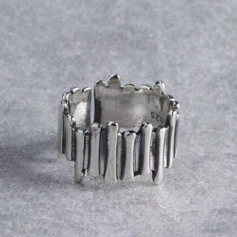 Cincin Bentuk irregular Gaya retro Korea