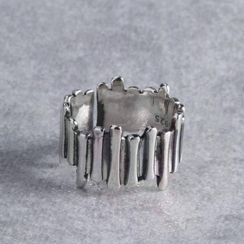 Cincin Bentuk irregular Gaya retro Korea