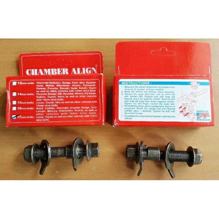 Baut Chamber Mobil Size 17 Baja Asli Spooring Wheel Allignment Purpose..
