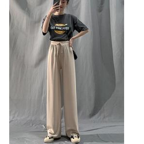 Recomend GKF - Celana Panjang Lebar Semi Transparant Korean Style ✓