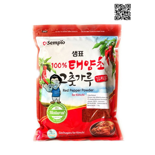 

Sempio Gochugaru for Kimchi Red Pepper Powder- Bubuk Cabai Kasar 1 Kg