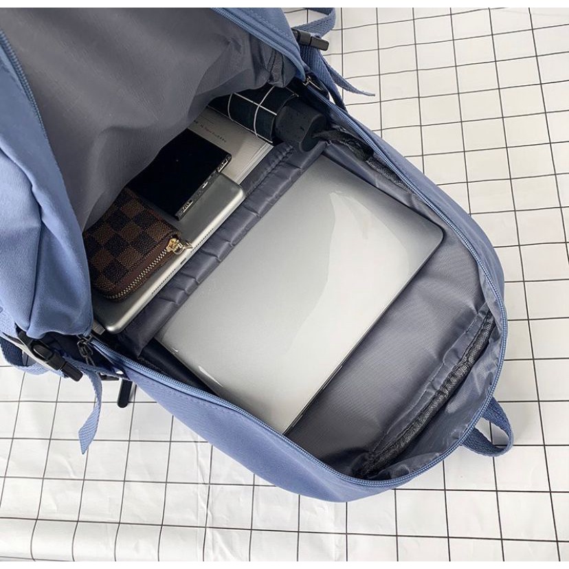 CRISVIN Tas Korea Import Ransel Remaja Kuliah Wanita dan Pria Tas Sekolah SD-SMP Backpack Fashion Korea Import #PS-53