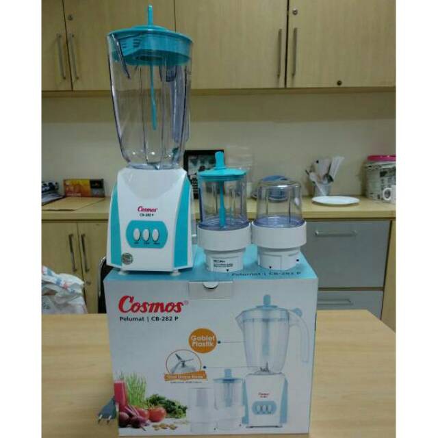 Blender 3 In 1 Cosmos CB 282 P / CB-282P Gelas / Wadah Plastik 2 Liter