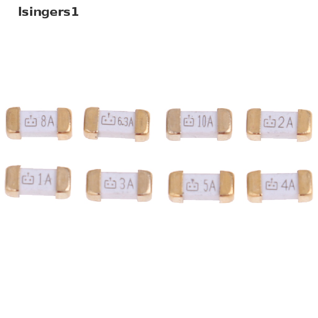 (lsingers1) 10pcs Sekring Listrik 1a Ke 10A 125v 0451 SMD Warna Emas