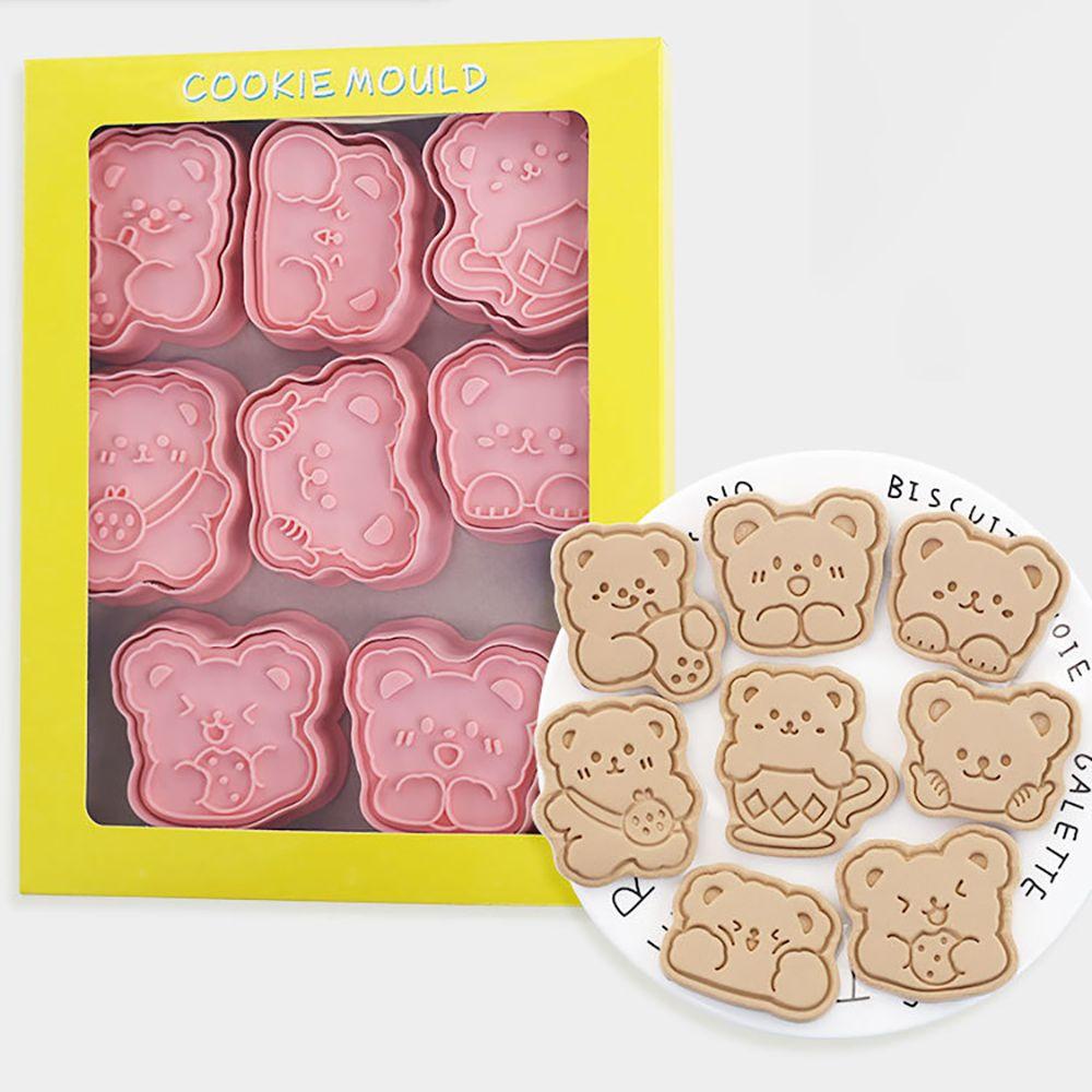 Suyo 8Pcs / set Cetakan Kue / Biskuit DIY Bahan Plastik