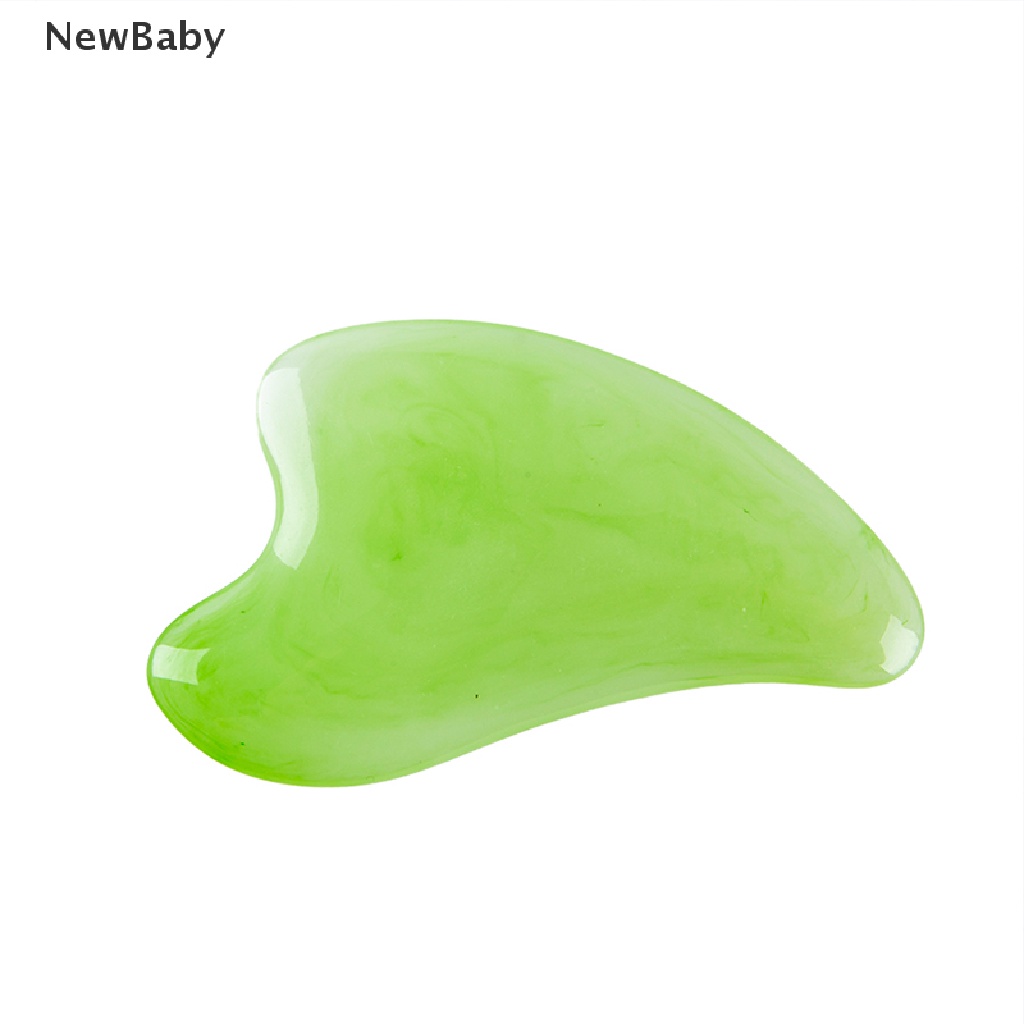 NewBaby Gua sha Stone Board Massage Body Neck Guasha Plate Jade Face Massager Scrapers ID