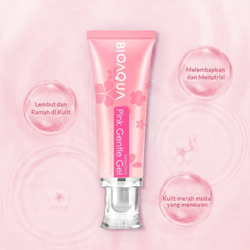 BPOM BIOAQUA Nenhong Cream 30g Warm Gentle Pink Nenhong Lip Serum / Pemerah Bibir Serum Bibir / BS