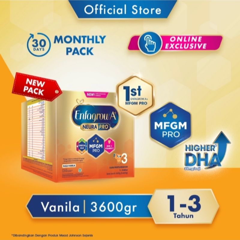 ENFAGROW A+ 3 Susu Vanilla 3600gr
