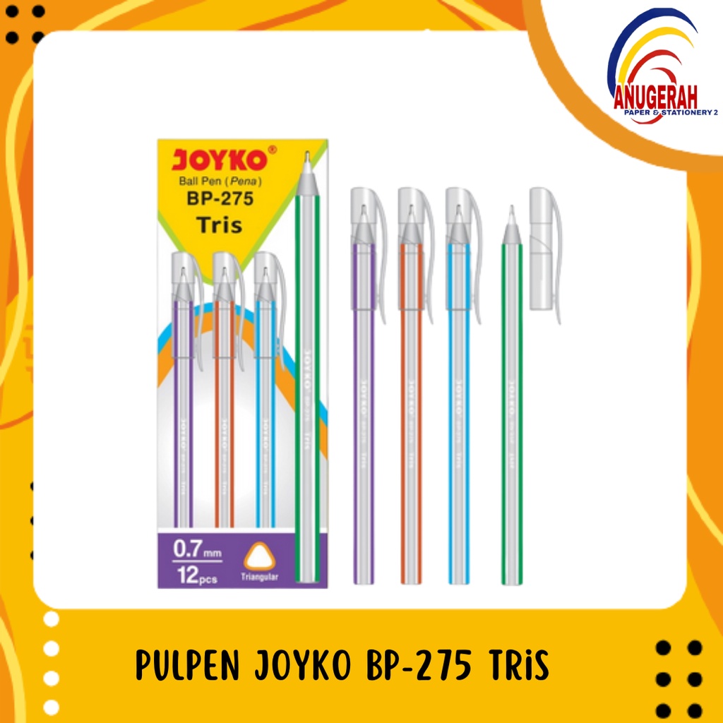 

Ball Pen / Pulpen Joyko BP-275 Tris 0.7 mm (LSN)