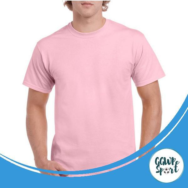 KAOS POLOS LENGAN PENDEK PRIA COWOK LAKI LAKI PINK BABY KATUN COMBED 30S GARANSI KUALITAS TERBAIK