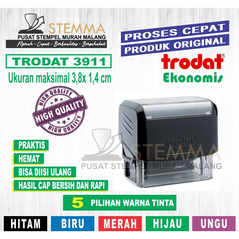 

Stempel Custom TRODAT 3911 3912 3913 stempel nama NIP SIP I Logo usaha I Toko Olshop I Nama Jabatan