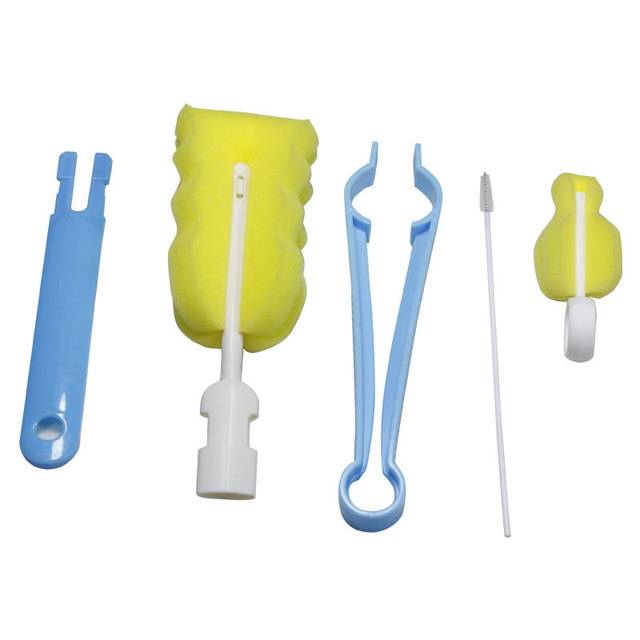 sikat botol susu bayi spon sikat panjang pembersih botol susu set
