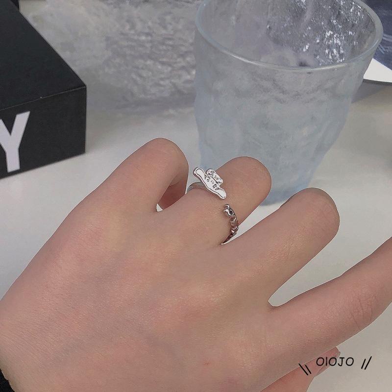 【COD】Cincin Desain Telinga Anjing Besar Dapat Disesuaikan Untuk Pacar Perempuan