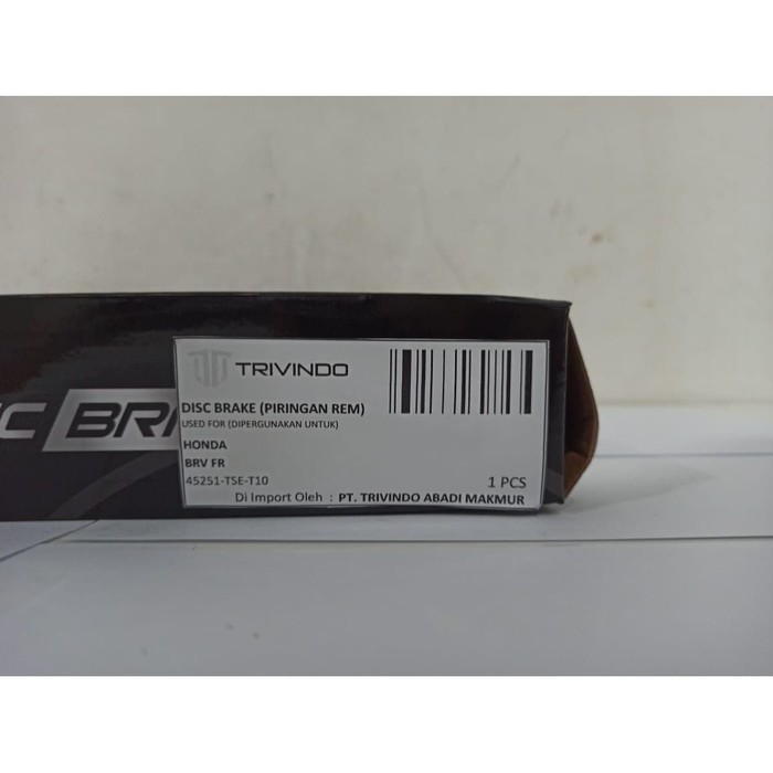 Disc Brake piringan rem depan Honda BRV 45251-TSE-T10 Trivindo