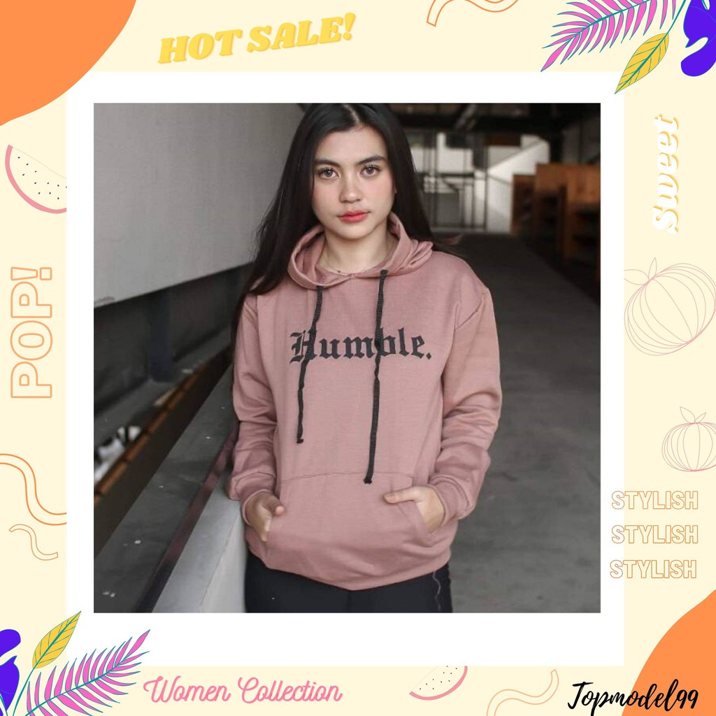 SWEATER HOODIE HUMBLE/BISA COD/Sweater Wanita-coksu