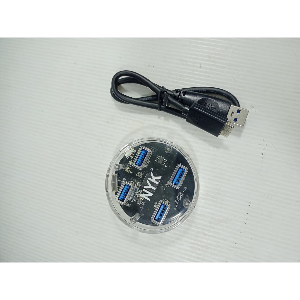 USB HUB NYK 3.0 TRANSPARANT 4 PORT