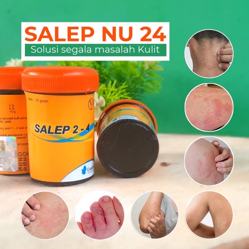 Jual Salep NU 24 Original BPOM Obat Kulit Gatal Eksim Scabies Kudis ...