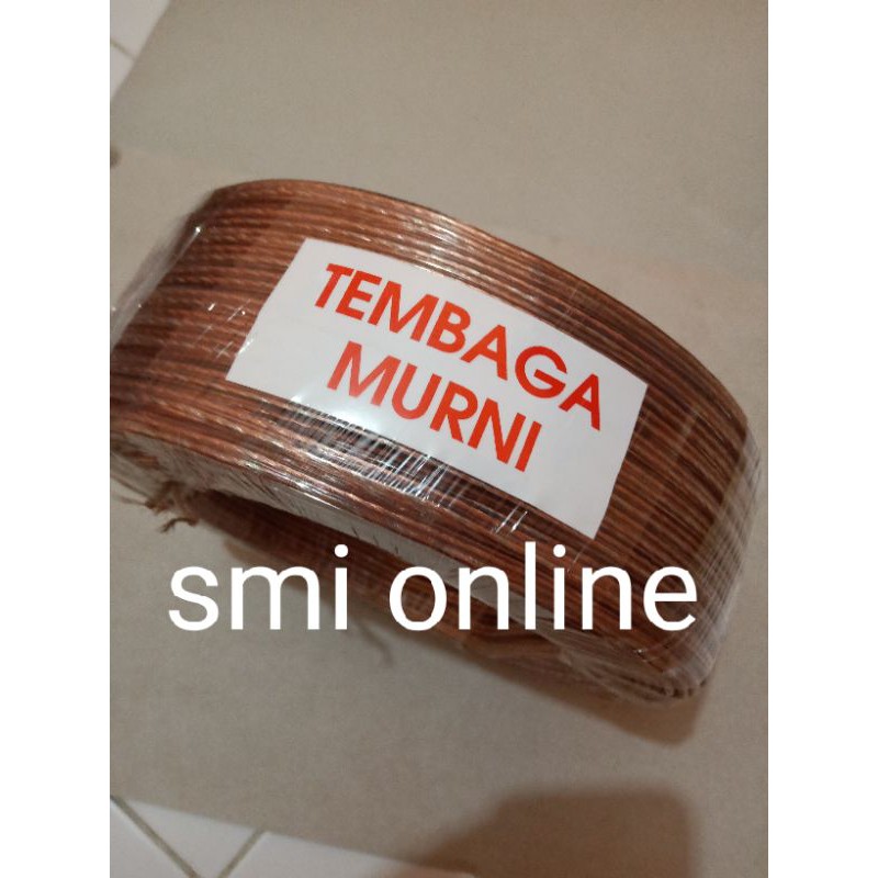 kabel audio speaker  2x30 tembaga murni transparant 100 meter