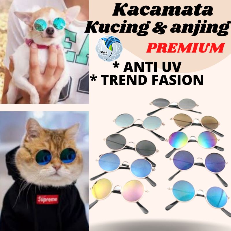 Kacamata Kucing Dan Anjing Asesoris Acecoris kucing Anjing Pet sunglasses eyeglasses