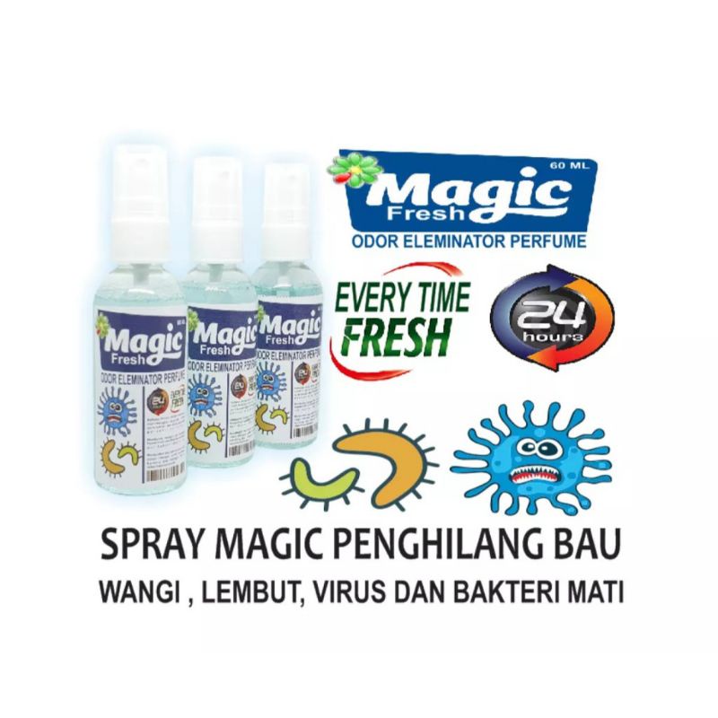 FRESH MAGIC ODOR REMOVER Penghilang bau anti bakteri desinfektan