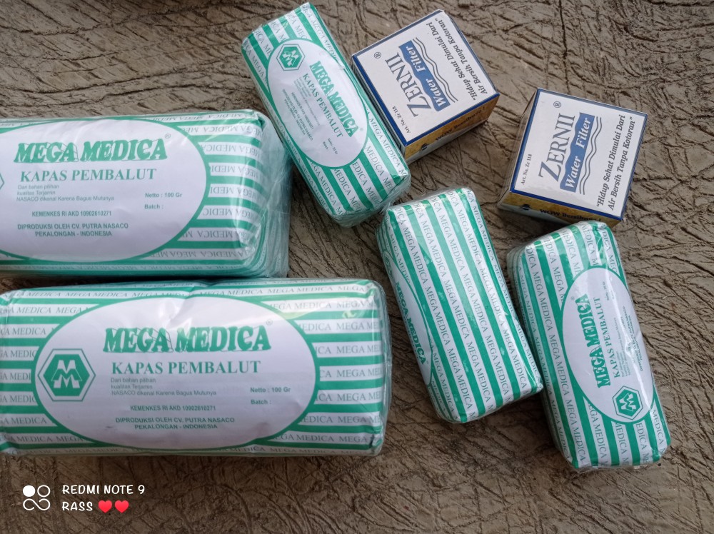 Kapas 25 Gram Kapas Pembalut Alami Zernii