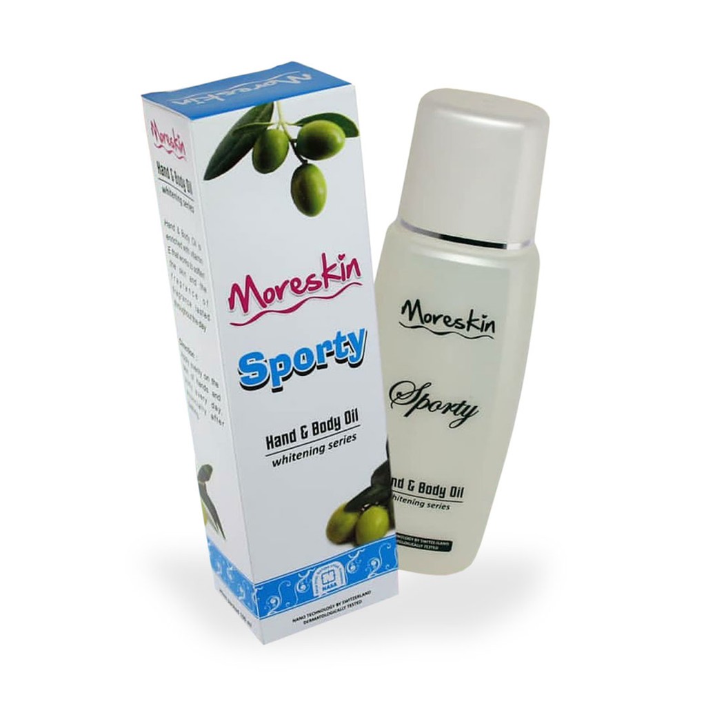 MORESKIN HAND AND BODY Oil SPORTY Original PEMUTIH KULIT BODY LOTION