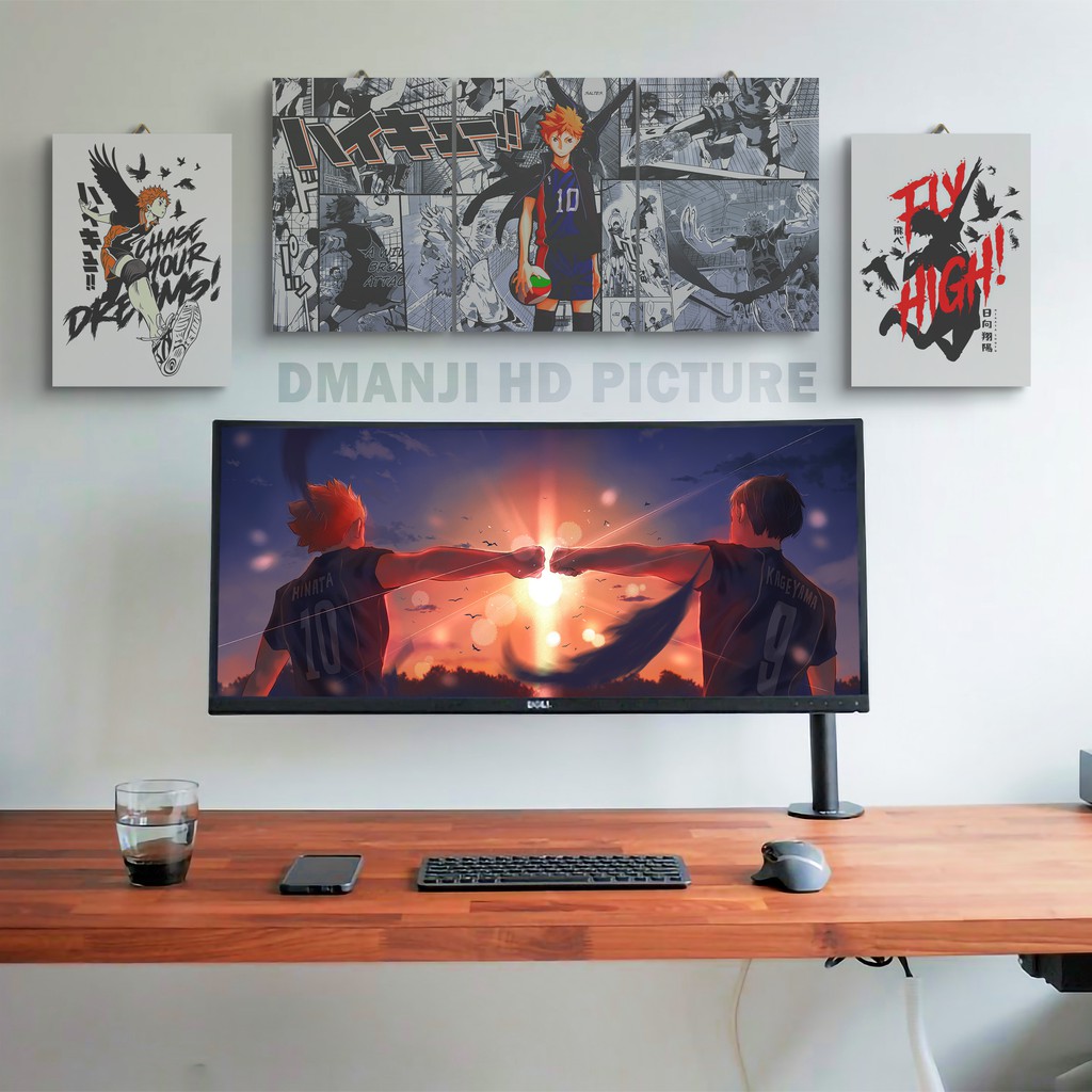 POSTER KAYU MULTIPANEL HAIKYUU / POSTER KAYU ANIME HAIKYUU / PAJANGAN WALLDECOR ANIME HAIKYUU