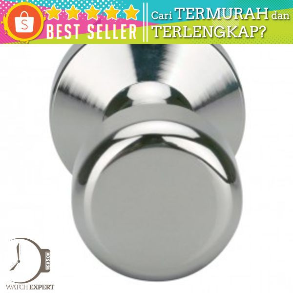 OneTwoCups Tamper Kopi Espresso Flat Stainless Steel Chrome Plated 50mm - SS51 - Silver