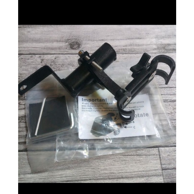 Breket dudukan lampu tembak / Brecket dudukan Holder Hp Besi / holder spion bahan full besi kokoh dan kuat