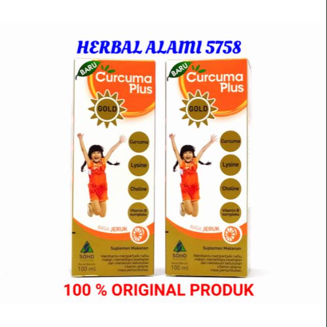 Curcuma Plus GOLD (rasa jeruk) 100ml