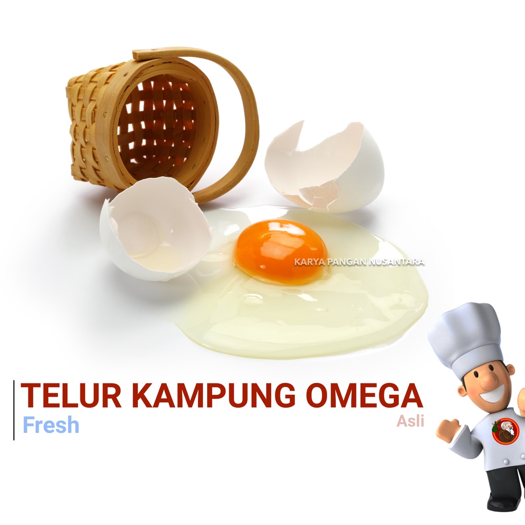 

TELUR KAMPUNG OMEGA FRESH ASLI PER PCS KUALITAS SUPER TELUR OMEGA