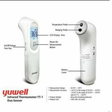 Infrared Thermometer / Termometer non kontak Yuwell YT-1