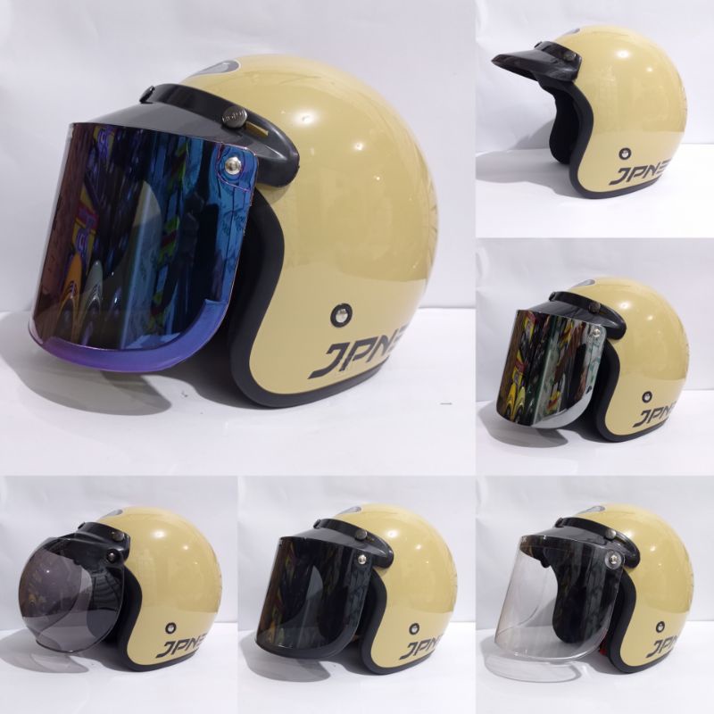 HELM RETRO JPN ORIGINAL CAPUCINO GLOSS TOKOHELMMAJALENGKA