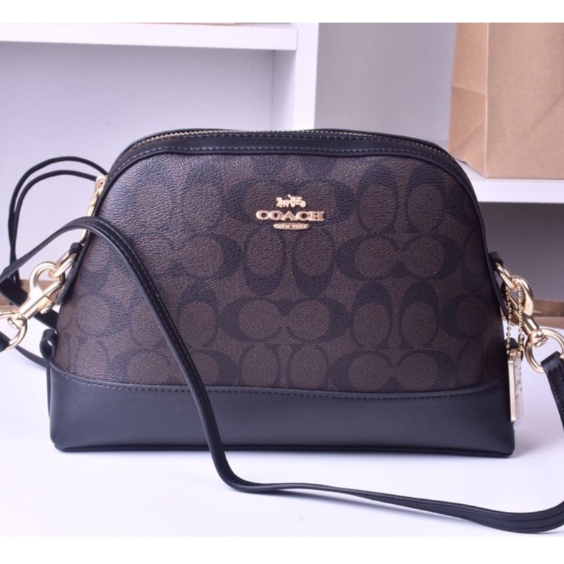coach dome crossbody in signature