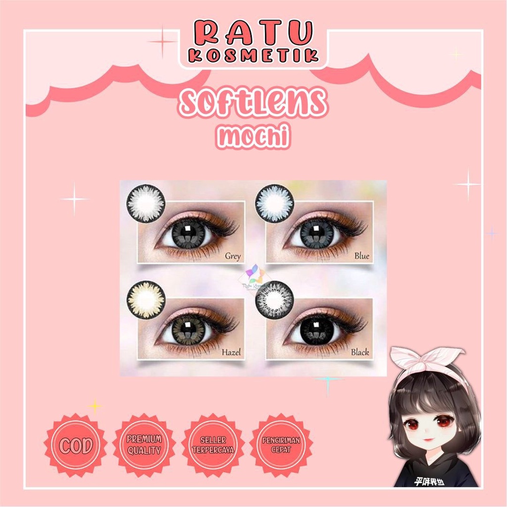 ❤ RATU ❤ Softlens Mochi Normal / Soflen X2 Exoticon / Soflens Big Eyes Anime 16mm