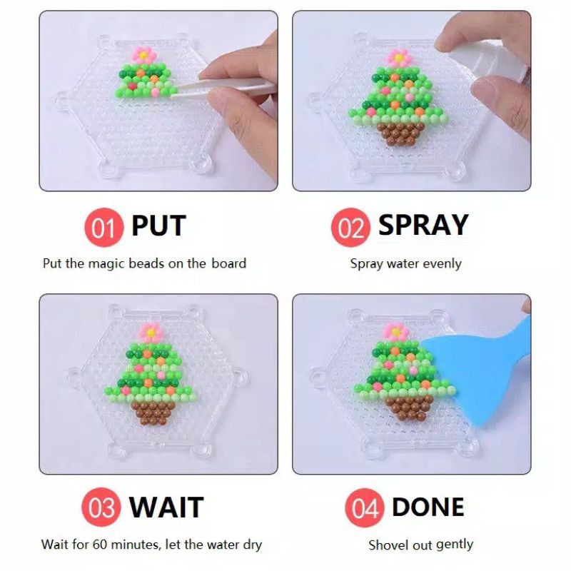 Aquabeads Mainan Edukasi Anak Kerajinan Tangan DIY Anak Magic Water Beads