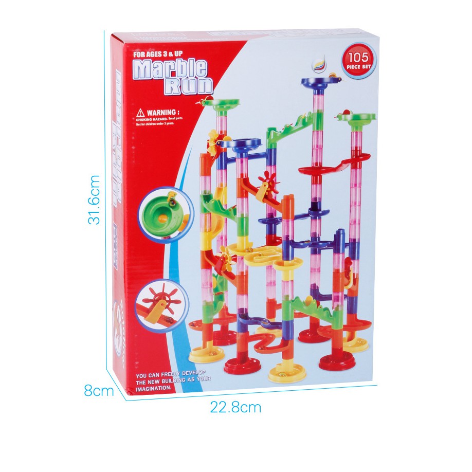 [MS]105pcs Marble Run Adventure / Mainan Rail Bola Pertualang