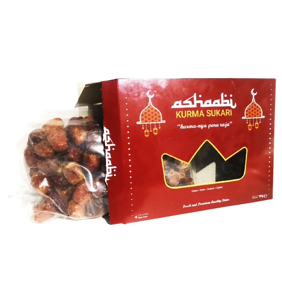 Kurma Sukari 1Kg Premium Grade A Kurma Madu Buah Kurma Kurma Sukkari High Quality Sukari Dates korma sukari kurma basah manis