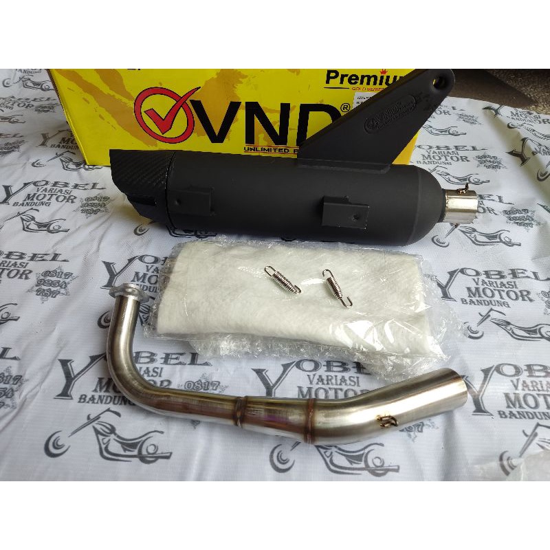 KNALPOT TSUKIGI RACING ORIGINAL EMBOS VND MOTOR YAMAHA FAZZIO 125 KNALPOT FAZZIO