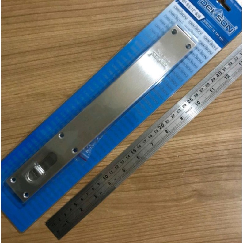 Jual FLUSH BOLT PLATE DEKKSON FBP 12" SSS Grendel Slot Tanam Plat 30 Cm