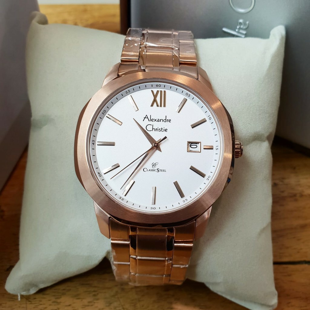 AC alexandre Christie  AC 8619 pria original stainless steel rose gold