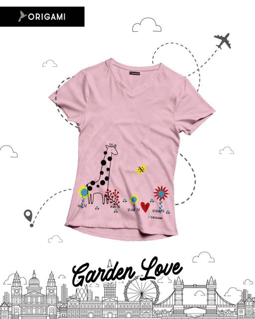 Kaos Anak Perempuan Origami sisa Size S saja