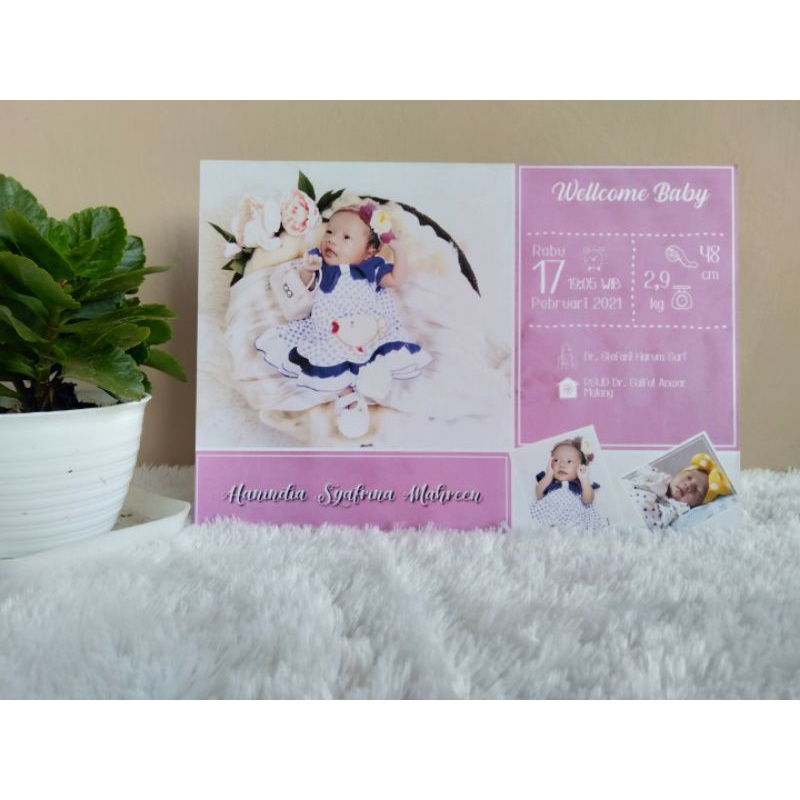 Biodata Bayi Bingkai MDF