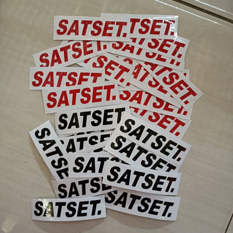 MURAH Sticker sticker cutting SATSET.