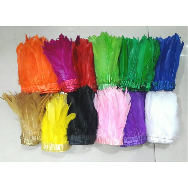 Bulu Ayam Batang Jahit Meteran