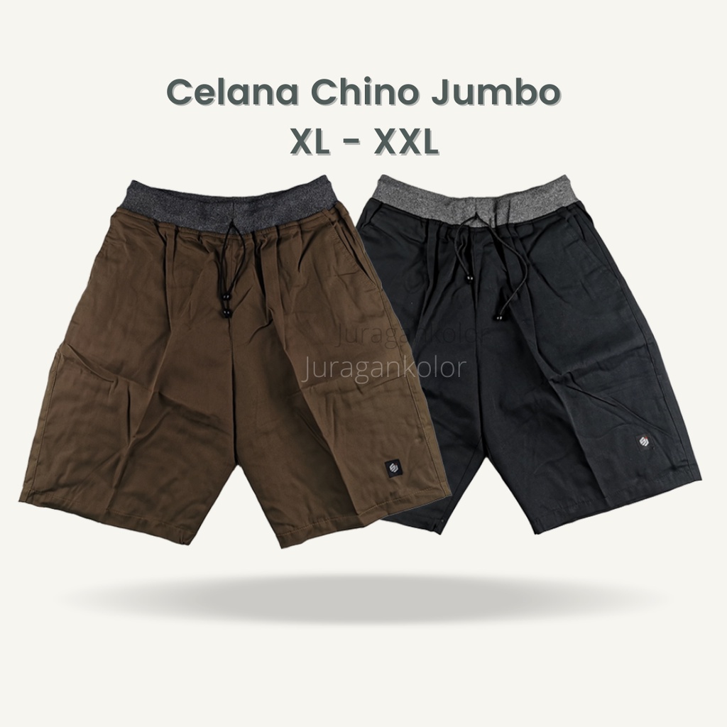 Celana Pendek Pria Dewasa Kolor Cowok Chino Distro Rib Casual Polos