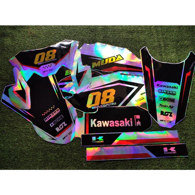Decal Sticker KLX BF ,dtracker new, klx 150 s, klx type G,CRF 150L full chrome pelangi