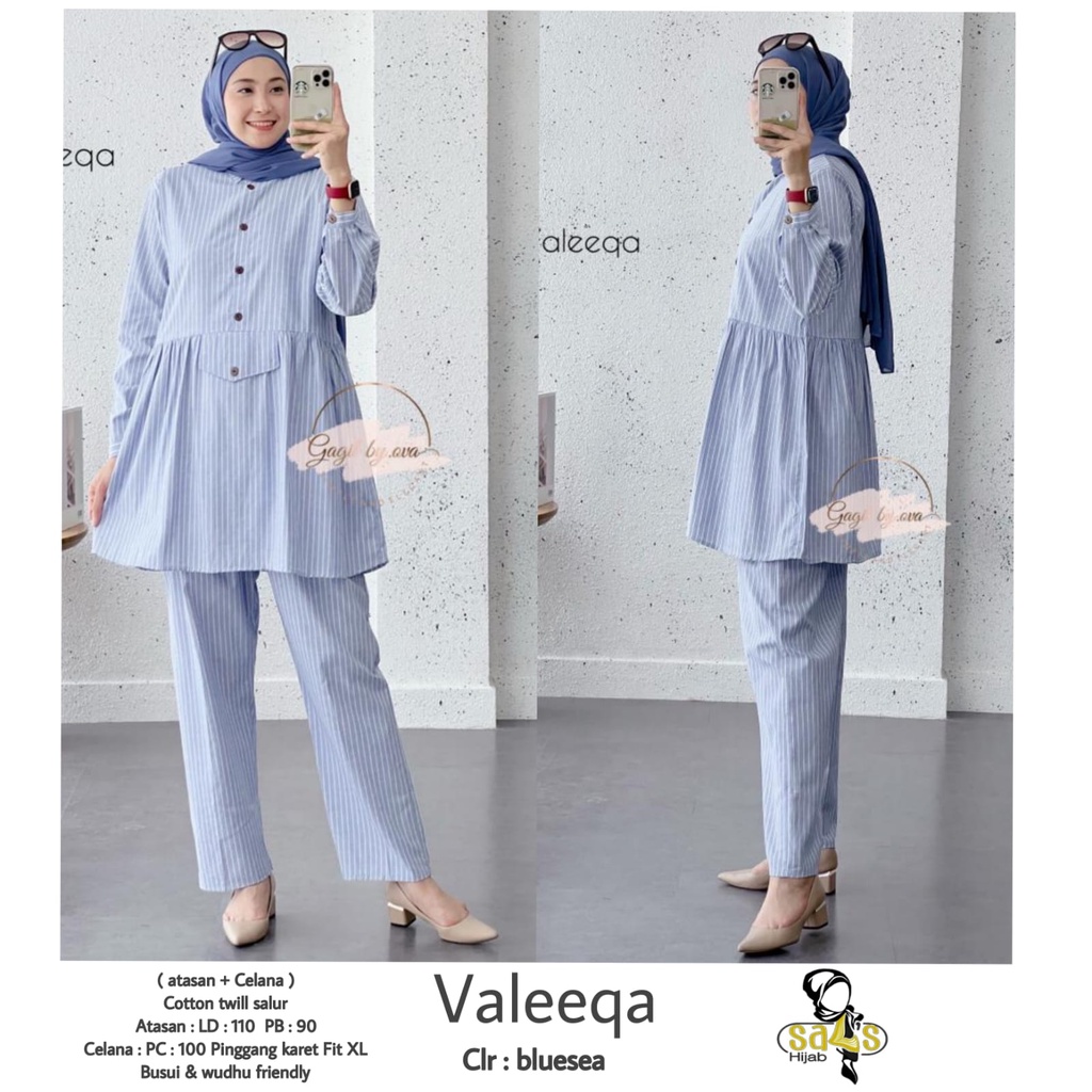 Gagil Fashion By Ova Valeeqa Setelan Atasan Celana Pakaian Muslim Wanita Kekinian Gamis Wanita Murah