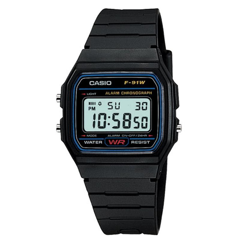 CASIO ORIGINAL F-91W-1 F 91W 1 91 W F91 JAM TANGAN PRIA JAM DUNIA JAMDUNIA